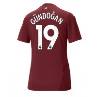 Maglia Calcio Manchester City Ilkay Gundogan #19 Terza Divisa Donna 2024-25 Manica Corta